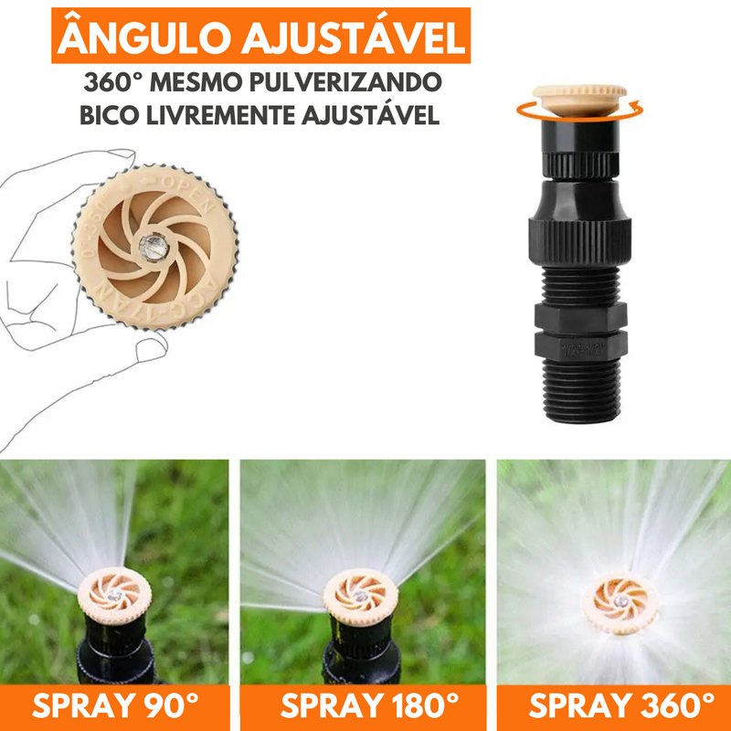 Irrigação Automática para Jardim com Rotação 360°