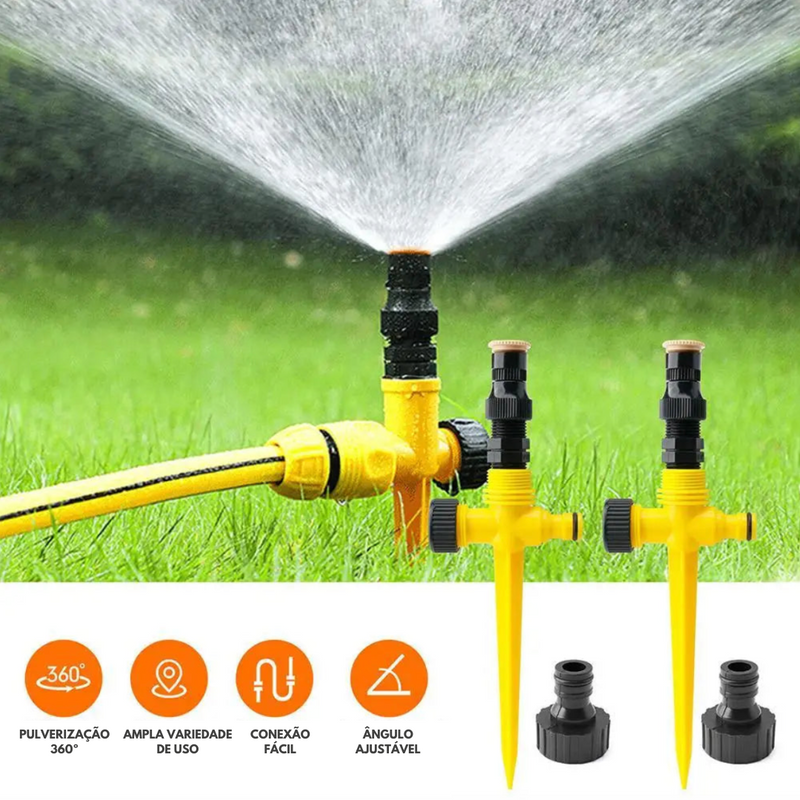 Irrigação Automática para Jardim com Rotação 360°