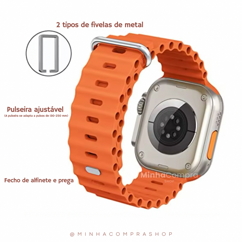 Pulseira Emborrachada para Smartwatch